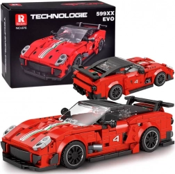 Technik-Bausatz – roter Supersportwagen mit Spoiler, 413 Teile