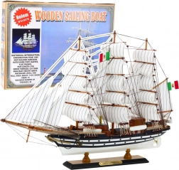 Dekoratives Schiffsmodell Amerigo Vespucci 64x46cm