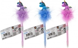 Farbiger Kugelschreiber mit Einhorn