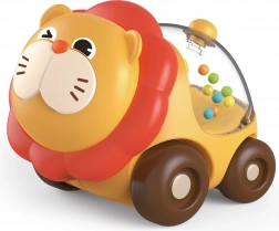 Rassel-Löwe auf Rädern