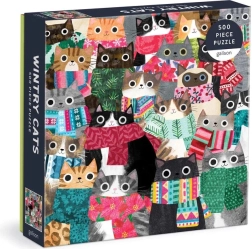 Galison Puzzle Winterkatzen 500 Teile