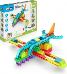 ENGINO Qboidz Flugzeug – Baukasten für Kinder 3+ (5 Modelle)