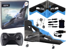 RC-Flugzeug mit Lichtern blau-schwarz