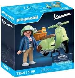 Set mit Figuren Vespa 1969 150 Sprint Veloce hellgrün