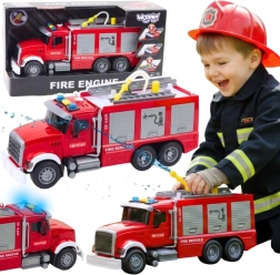Woopie Feuerwehrauto mit Wasserspritzfunktion, Licht und Sound, Maßstab 1:14