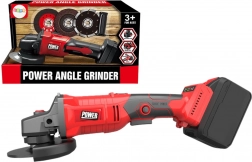 Rote Akku-Kinder-Schleifmaschine mit austauschbaren Scheiben