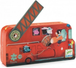 DJECO Puzzle Feuerwehrauto 16 Teile