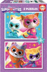 Puzzle Super Kitties 2×20 Teile