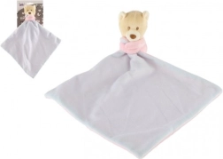 Rosa Plüsch-Schmusetuch Bär/Teddybär