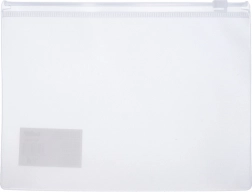 Durchsichtige Dokumentenmappe mit Reißverschluss