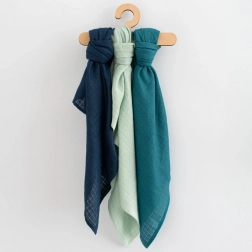 Baumwoll-Buntwindeln für Jungen New Baby 70 × 80 cm, 3 Stk.