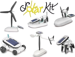 JAMARA Solar-Bausatz 6-in-1, schwarz-weiß