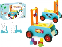 Vilac multifunktionales Holzfahrzeug 3-in-1 für Kinder