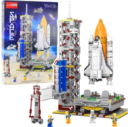 Konstruktions-Bausatz Raumstation mit Rakete – 1670 Teile