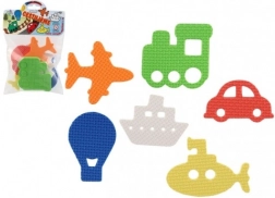 Schaum-Wassersticker – Verkehrsmittel, 6 Stk.