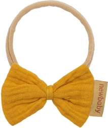 Musselin-Stirnband für Babys New Baby senfgelb