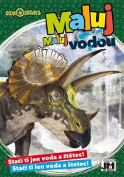 Ausmalbuch A5 Malen mit Wasser Dinosaurier