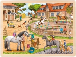 Puzzle Goki 96 Teile Reitzentrum