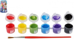 Creatoys Textilfarben 12 Farben mit Pinsel