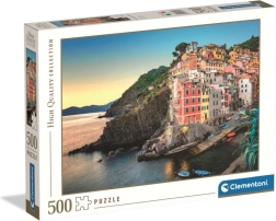 Clementoni Puzzle mit 500 Teilen – Riomaggiore Coast (High Quality)
