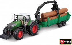 Bburago 1:50 Farm Traktor Fendt 1050 Vario + Holzrücker