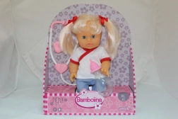 Puppe Nena 36 cm Ärztin mit Stethoskop und Fläschchen