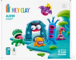 HEY CLAY Aliens – kreative Modelliermasse-Set für Kinder
