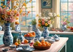 Cherry Pazzi Puzzle Morgen in meiner Küche 2000 Teile