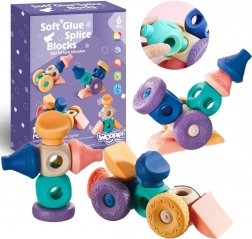 Woopie sensorische Konstruktionswürfel zum Drücken, 13 Teile