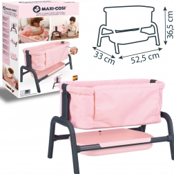 Smoby Maxi-Cosi Quinny Puppenbett 38 cm mit Stauraum und verstellbarer Höhe