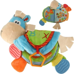 Sensorisches Kinderbuch mit Rassel und Beißring Eselchen