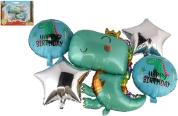 Set mit aufblasbaren Dinosaurier-Ballons, 5 Stk.