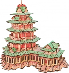Woodcraft Holz 3D-Puzzle – Yuejiang-Turm