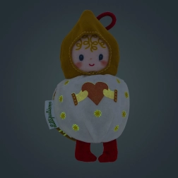 Weihnachtliche Plüschdeko weiße Elfe Mimmi Lilliputiens