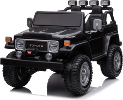 Elektrisches Kinderauto Toyota Land Cruiser 4x4, zweisitzig – Schwarz