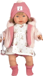 Llorens Carla realistische sprechende und weinende Puppe mit weichem Körper 42 cm