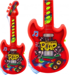 Elektrische Kinder-Gitarre mit Melodien und Solmisation – rot