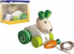 Holz-Ziehhäschen mit Möhre für die ersten Schritte