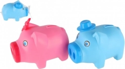 Kunststoff-Spardose Schweinchen 16 × 12 cm, 2 Farben