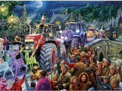 Puzzle Bauernweihnacht 1000 Teile GIBSONS