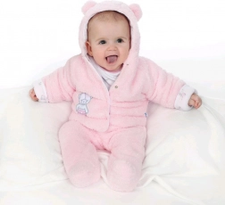 Winter-Babyjacke mit Kapuze New Baby Nice Bear, rosa