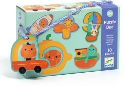 DJECO Eduludo Puzzle Duo - Verkehrsmittel