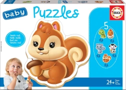 Educa Baby Puzzle Tiere 5-in-1 (3–5 Teile)