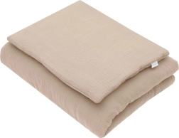 Musselin-Set mit Füllung 80 × 70 cm beige