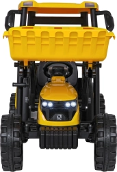 Elektrischer Kindertraktor mit Anhänger MEGA D68, gelb