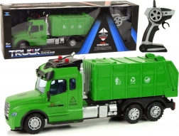 Grünes ferngesteuertes Müllauto mit Licht und Geräuschen 2,4G