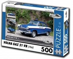 RETRO-AUTA Puzzle Volha Gaz 21 VB 1966, 500 Teile