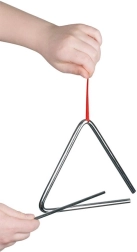 Großes Metall-Dreieck (Triangel)