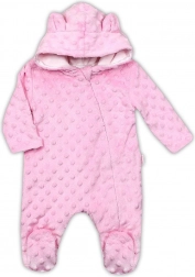 Baby-Overall aus Minky NICOL Bubbles rosa