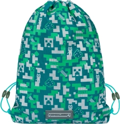 Taschenrucksack mit silbernem Creeper aus MINECRAFT